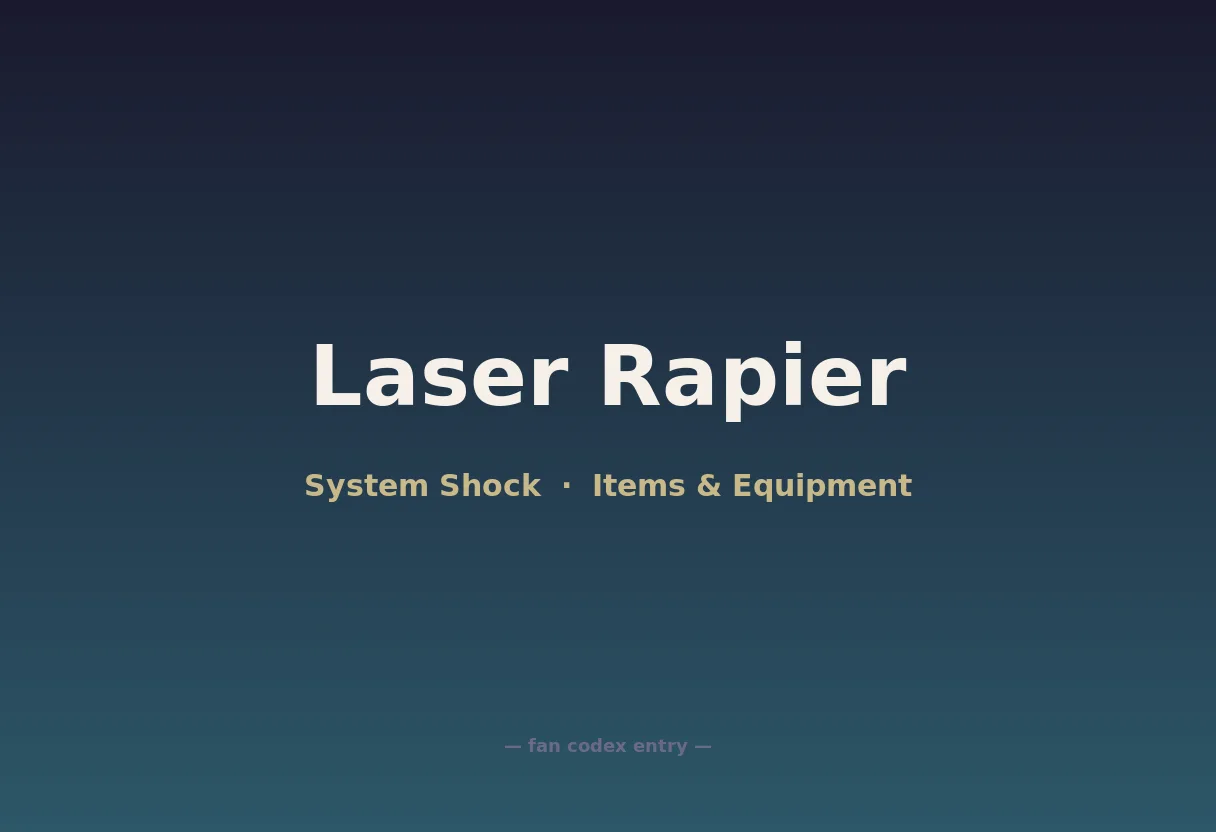 Laser Rapier