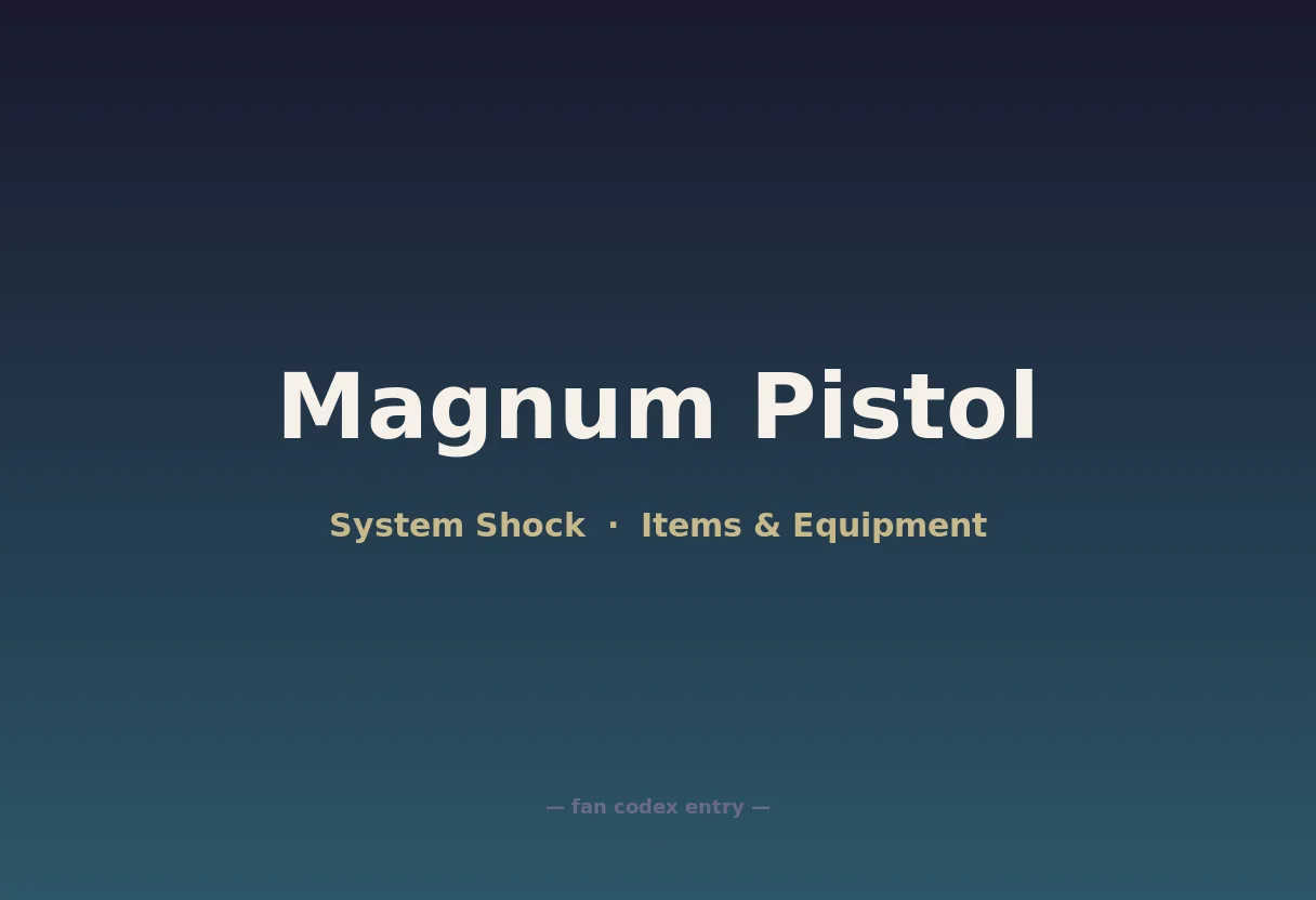 Magnum Pistol