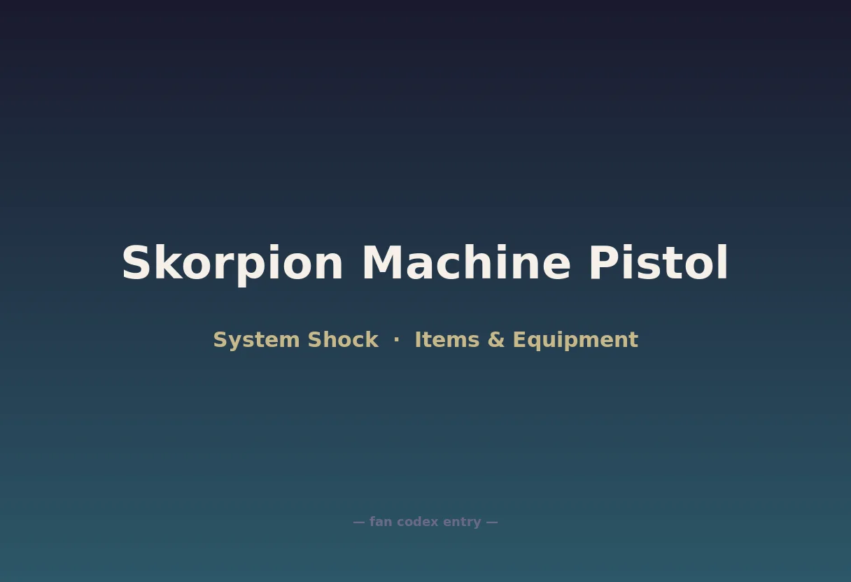 Skorpion Machine Pistol